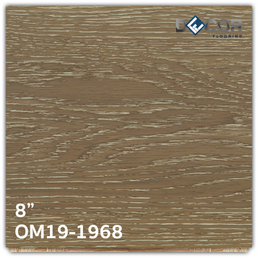 ไม้เอ็นจิเนียร์ 8 นิ้ว | OM19-1968 สี VINTAGE WHITE GAIN (BRUSH) | รุ่น Premium | Decorflooring